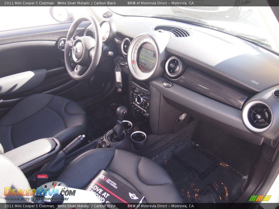 2011 Mini Cooper S Clubman White Silver Metallic / Carbon Black Photo #4