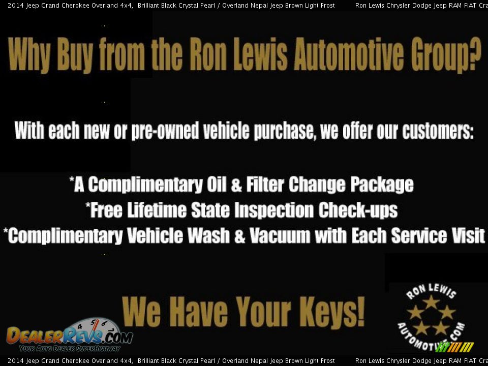 Dealer Info of 2014 Jeep Grand Cherokee Overland 4x4 Photo #20