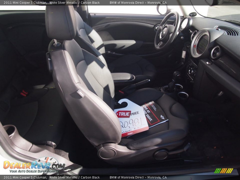 2011 Mini Cooper S Clubman White Silver Metallic / Carbon Black Photo #5