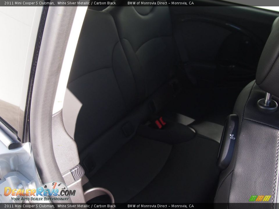 2011 Mini Cooper S Clubman White Silver Metallic / Carbon Black Photo #6
