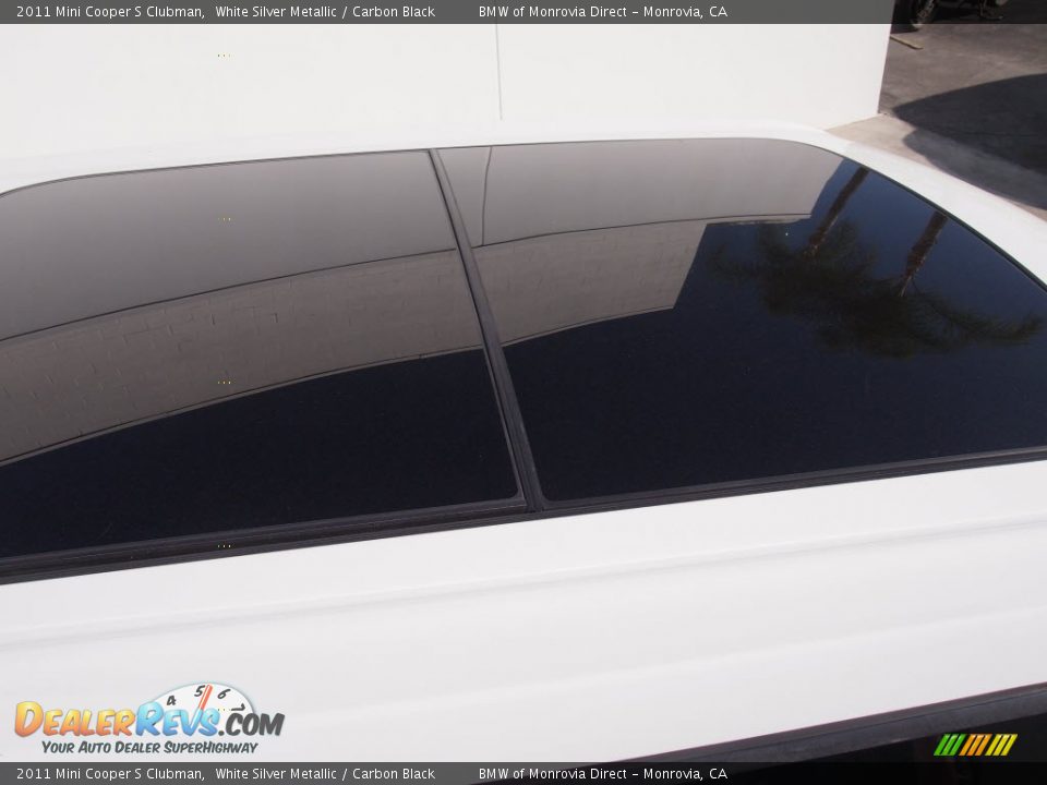 2011 Mini Cooper S Clubman White Silver Metallic / Carbon Black Photo #7