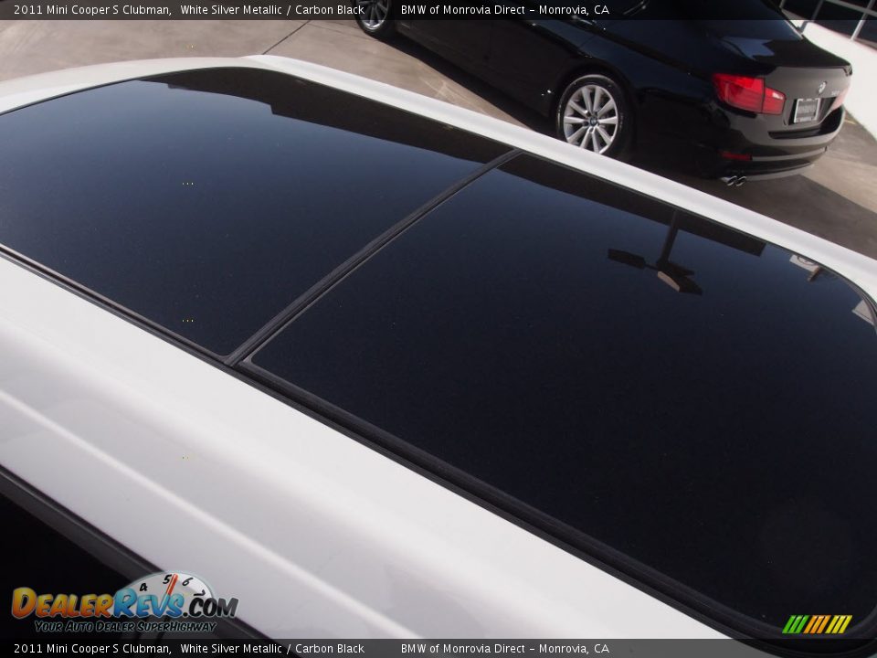 2011 Mini Cooper S Clubman White Silver Metallic / Carbon Black Photo #10