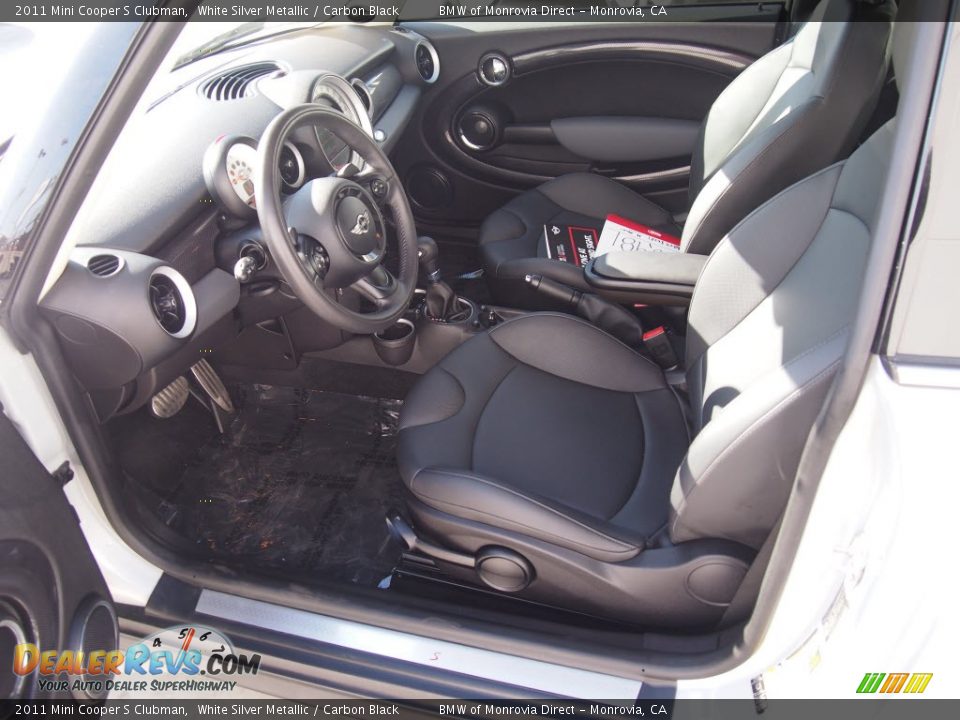 2011 Mini Cooper S Clubman White Silver Metallic / Carbon Black Photo #11