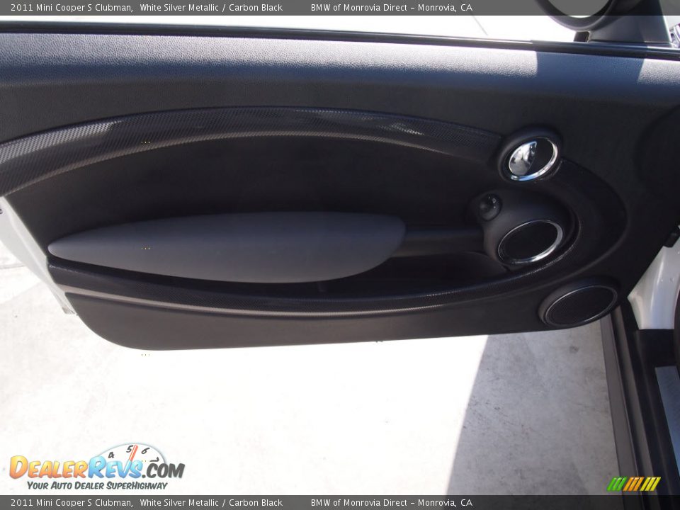 2011 Mini Cooper S Clubman White Silver Metallic / Carbon Black Photo #13