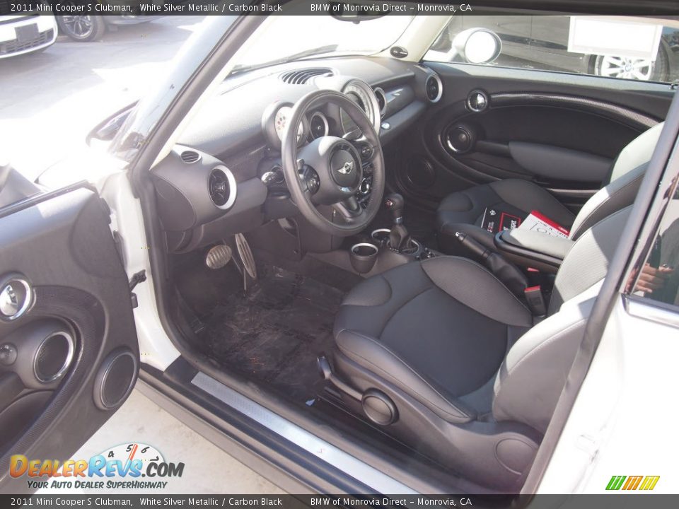 2011 Mini Cooper S Clubman White Silver Metallic / Carbon Black Photo #14
