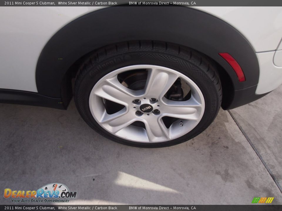 2011 Mini Cooper S Clubman White Silver Metallic / Carbon Black Photo #15