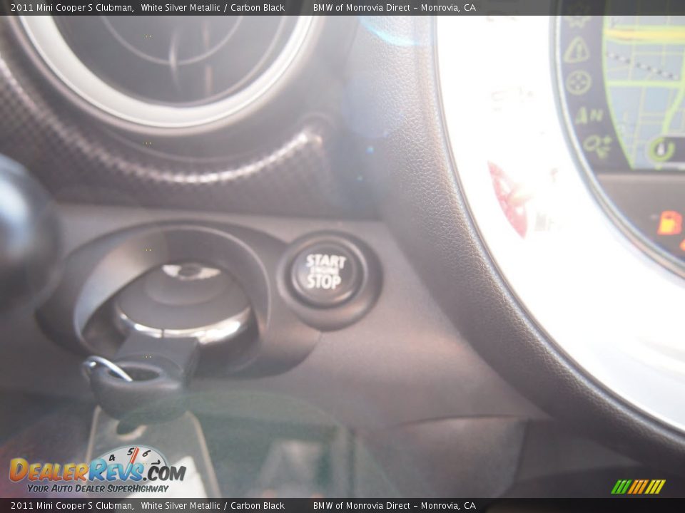 2011 Mini Cooper S Clubman White Silver Metallic / Carbon Black Photo #24