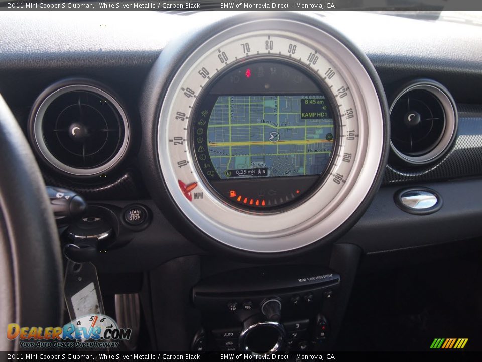 2011 Mini Cooper S Clubman White Silver Metallic / Carbon Black Photo #25