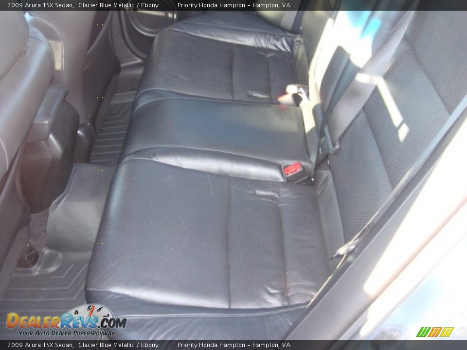 2009 Acura TSX Sedan Glacier Blue Metallic / Ebony Photo #11