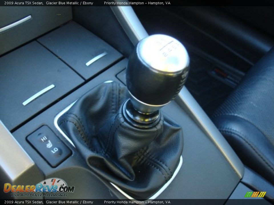 2009 Acura TSX Sedan Glacier Blue Metallic / Ebony Photo #20