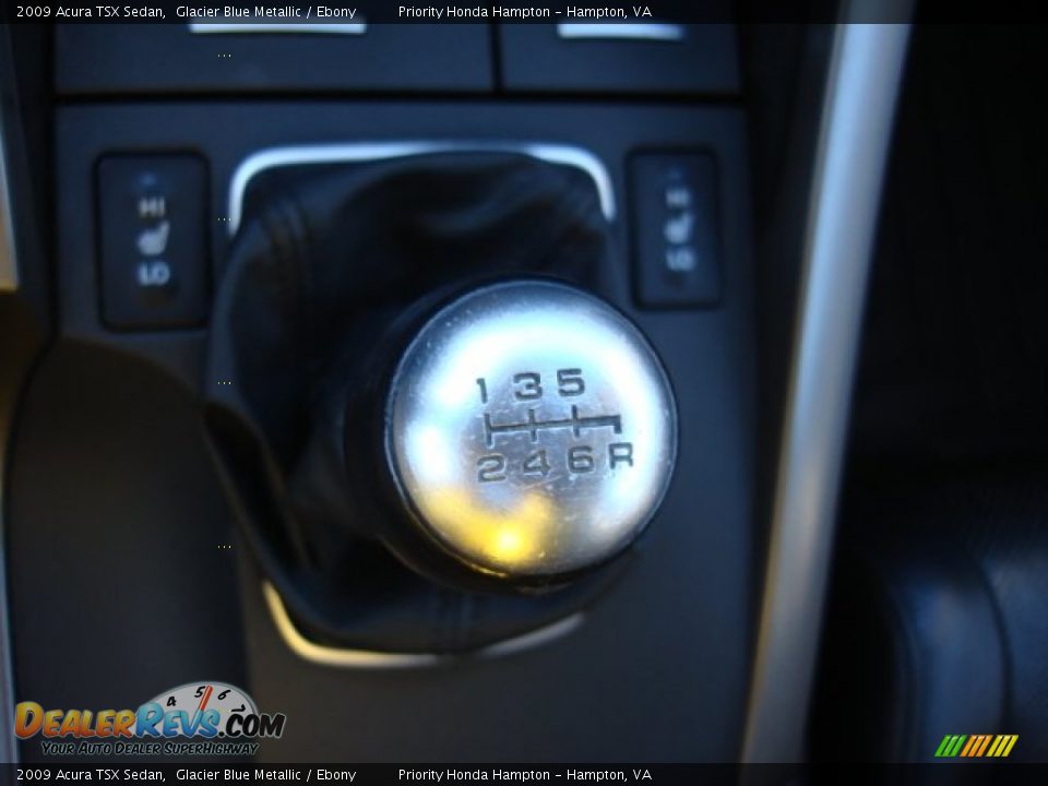 2009 Acura TSX Sedan Glacier Blue Metallic / Ebony Photo #21