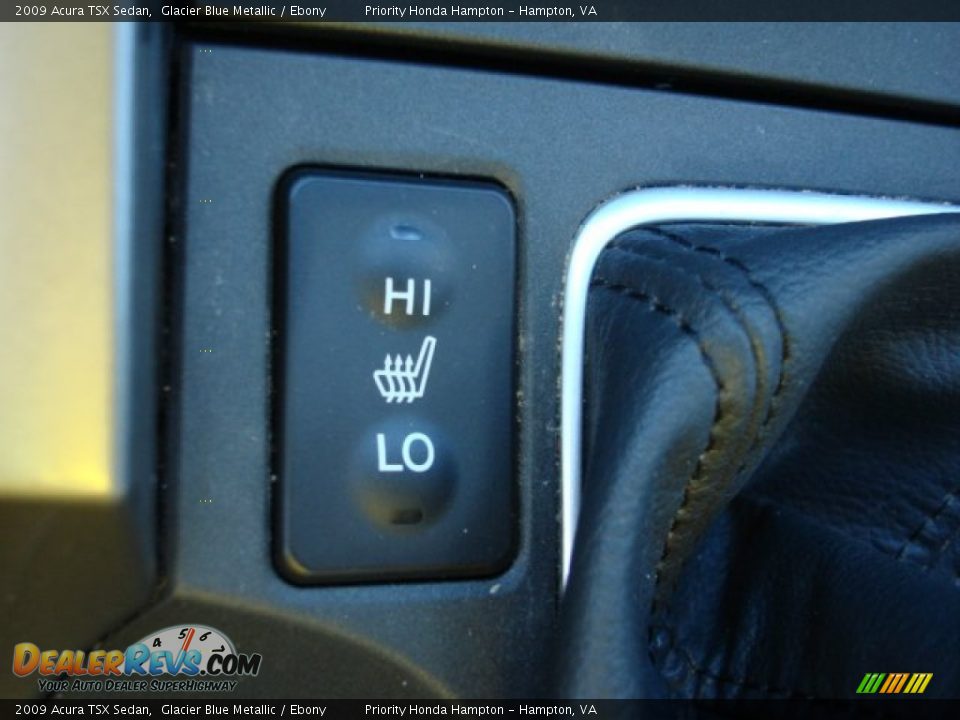 2009 Acura TSX Sedan Glacier Blue Metallic / Ebony Photo #22