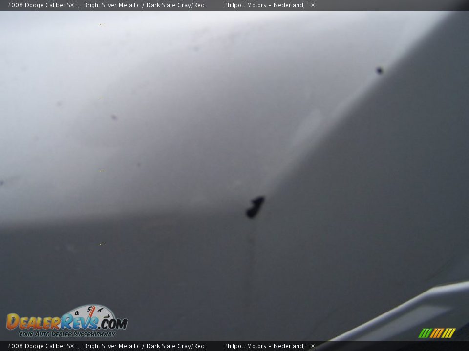 2008 Dodge Caliber SXT Bright Silver Metallic / Dark Slate Gray/Red Photo #10