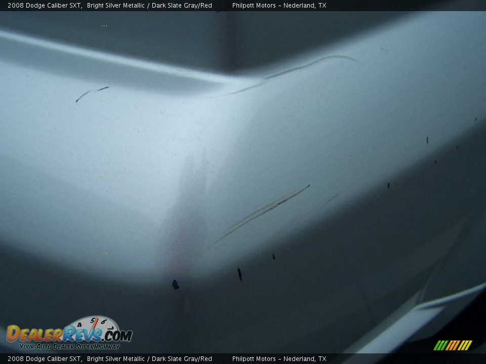 2008 Dodge Caliber SXT Bright Silver Metallic / Dark Slate Gray/Red Photo #19