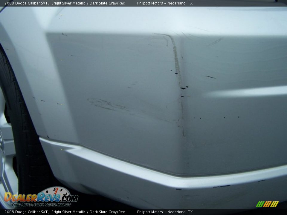 2008 Dodge Caliber SXT Bright Silver Metallic / Dark Slate Gray/Red Photo #25