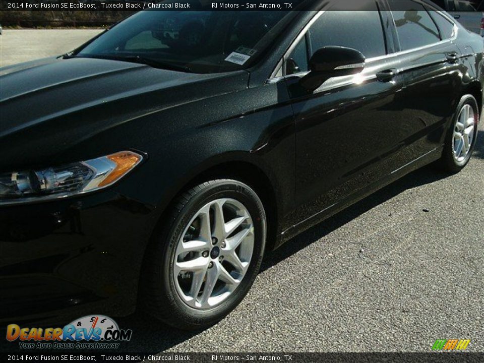 2014 Ford Fusion SE EcoBoost Tuxedo Black / Charcoal Black Photo #1