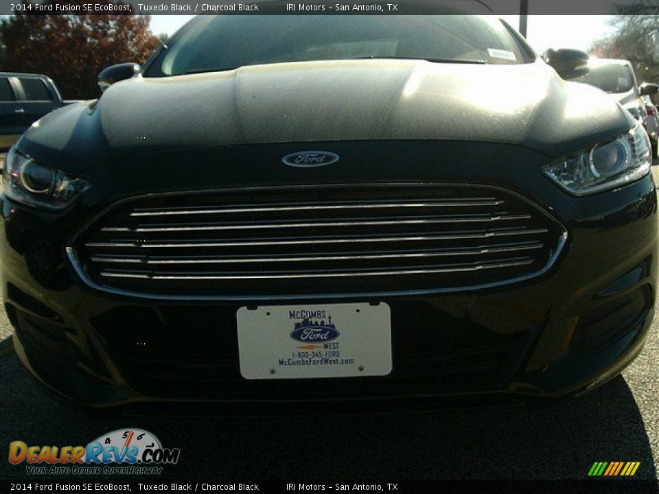 2014 Ford Fusion SE EcoBoost Tuxedo Black / Charcoal Black Photo #2
