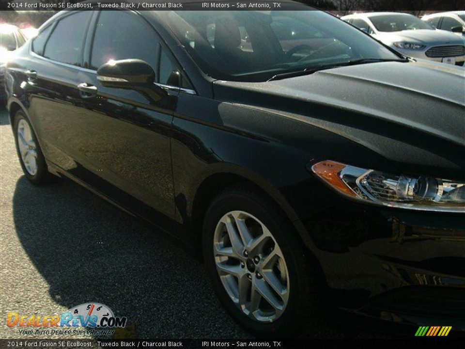 2014 Ford Fusion SE EcoBoost Tuxedo Black / Charcoal Black Photo #3