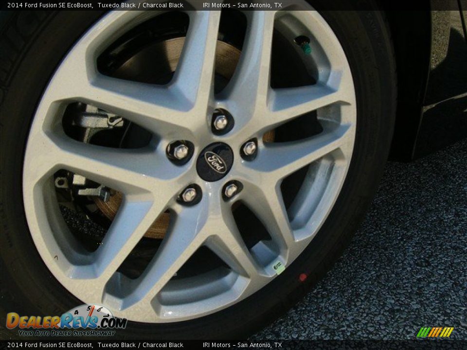 2014 Ford Fusion SE EcoBoost Tuxedo Black / Charcoal Black Photo #4