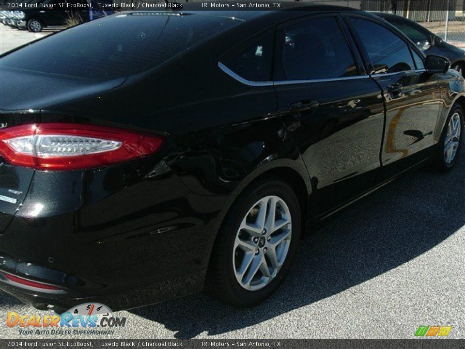 2014 Ford Fusion SE EcoBoost Tuxedo Black / Charcoal Black Photo #5