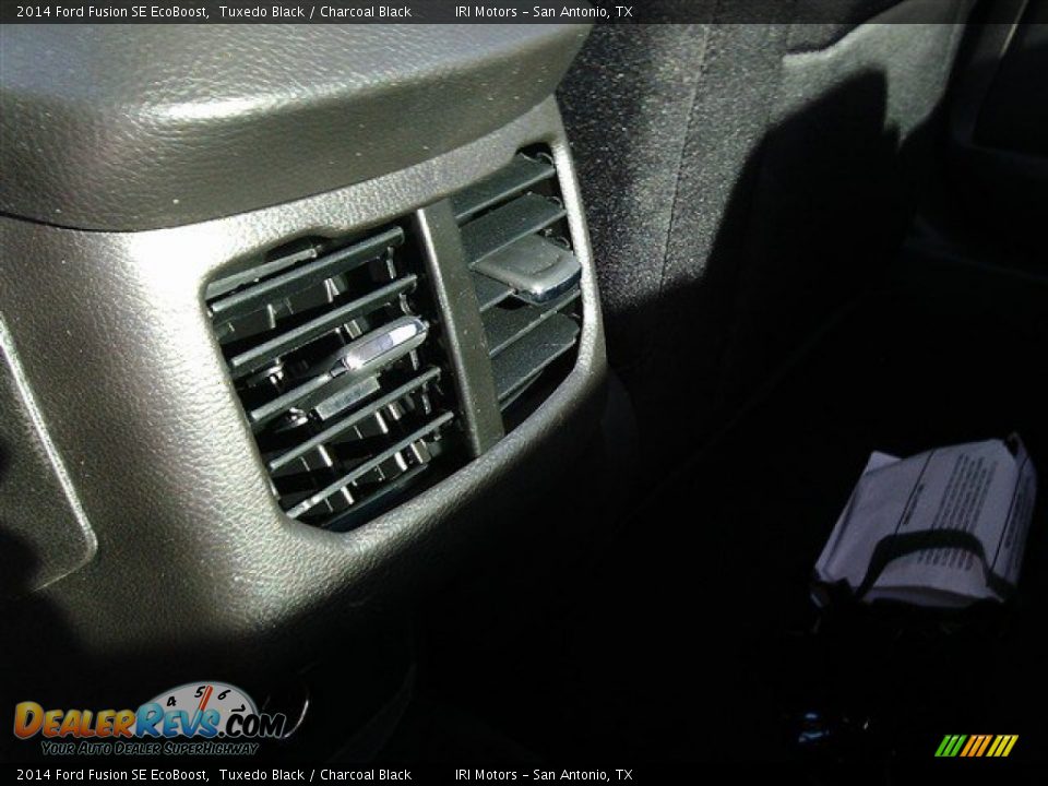 2014 Ford Fusion SE EcoBoost Tuxedo Black / Charcoal Black Photo #10