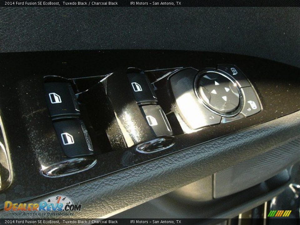 2014 Ford Fusion SE EcoBoost Tuxedo Black / Charcoal Black Photo #13