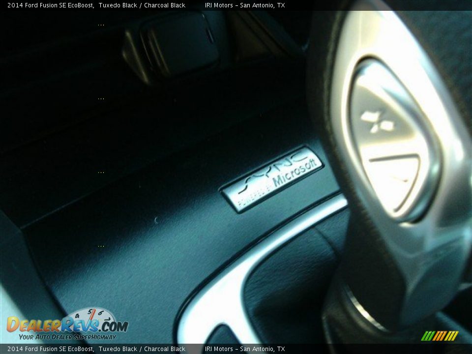 2014 Ford Fusion SE EcoBoost Tuxedo Black / Charcoal Black Photo #16