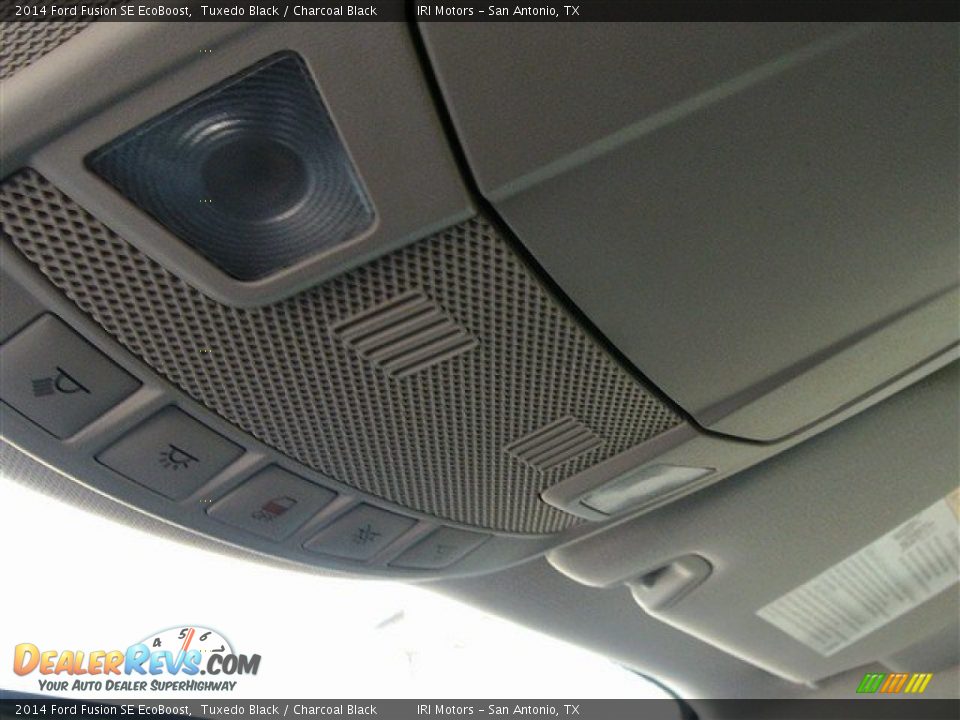 2014 Ford Fusion SE EcoBoost Tuxedo Black / Charcoal Black Photo #18