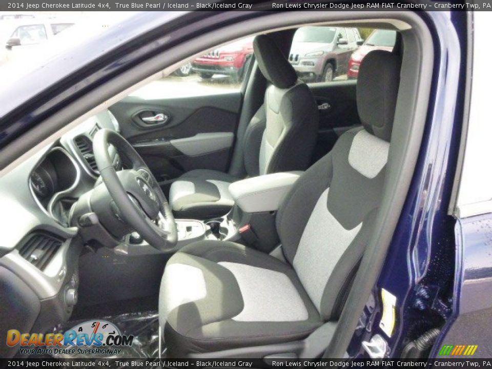 2014 Jeep Cherokee Latitude 4x4 True Blue Pearl / Iceland - Black/Iceland Gray Photo #10