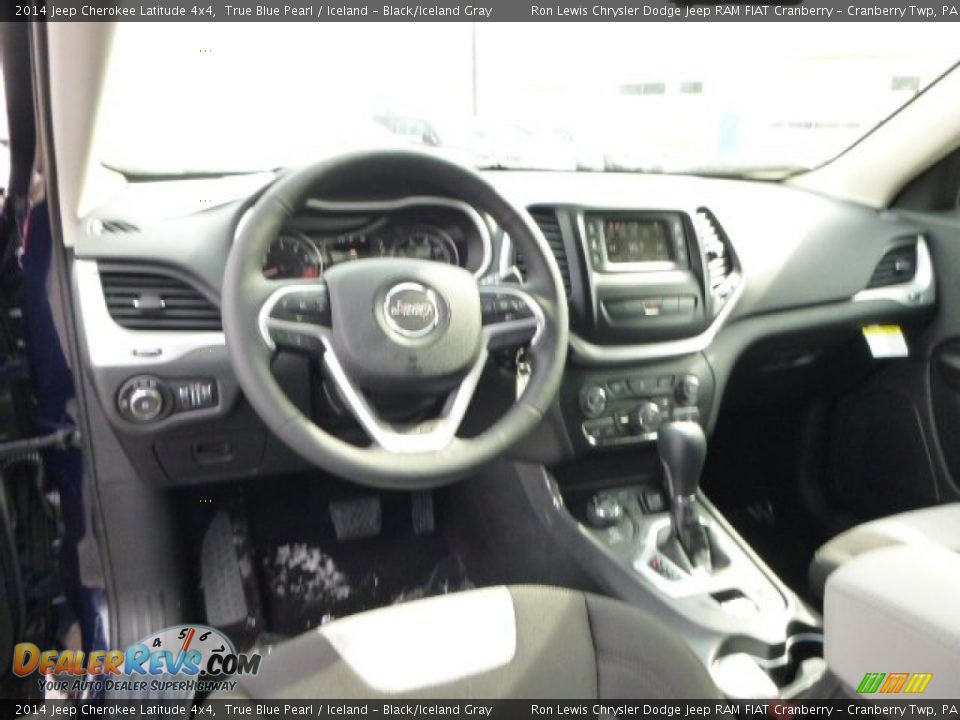 2014 Jeep Cherokee Latitude 4x4 True Blue Pearl / Iceland - Black/Iceland Gray Photo #14