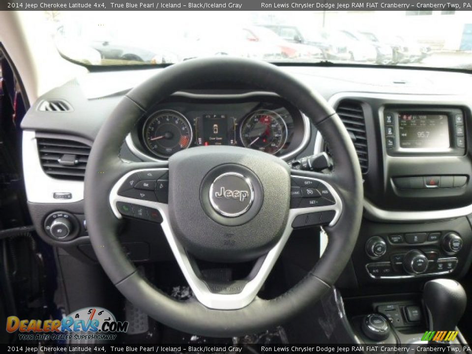 2014 Jeep Cherokee Latitude 4x4 True Blue Pearl / Iceland - Black/Iceland Gray Photo #19