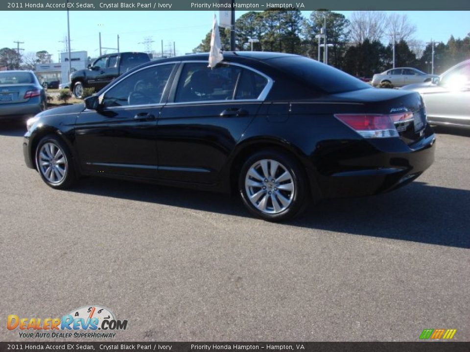 2011 Honda Accord EX Sedan Crystal Black Pearl / Ivory Photo #4