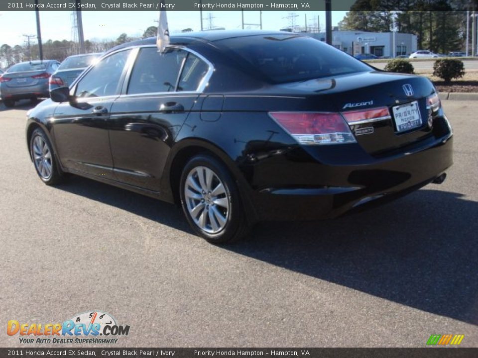 2011 Honda Accord EX Sedan Crystal Black Pearl / Ivory Photo #5