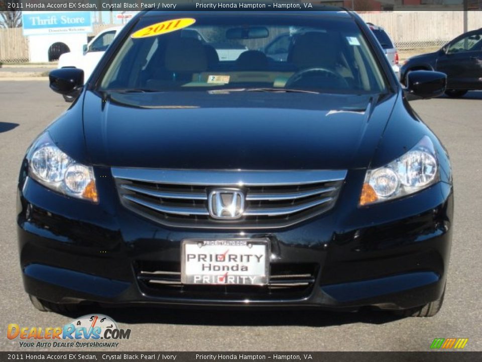 2011 Honda Accord EX Sedan Crystal Black Pearl / Ivory Photo #9