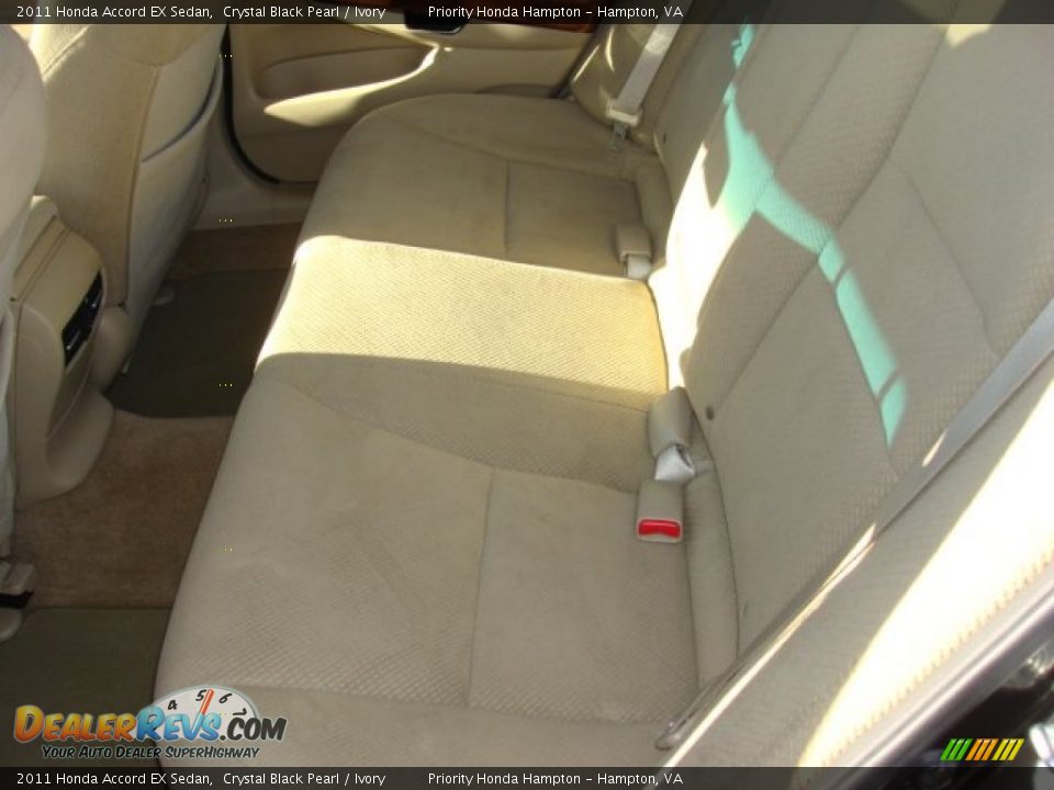 2011 Honda Accord EX Sedan Crystal Black Pearl / Ivory Photo #11
