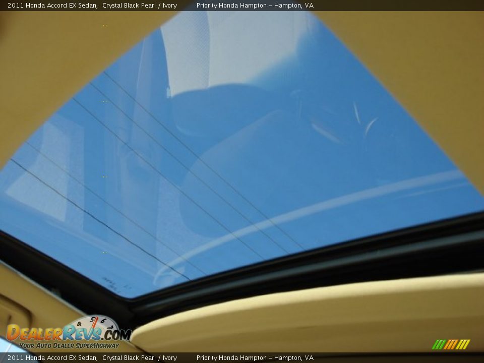 2011 Honda Accord EX Sedan Crystal Black Pearl / Ivory Photo #15