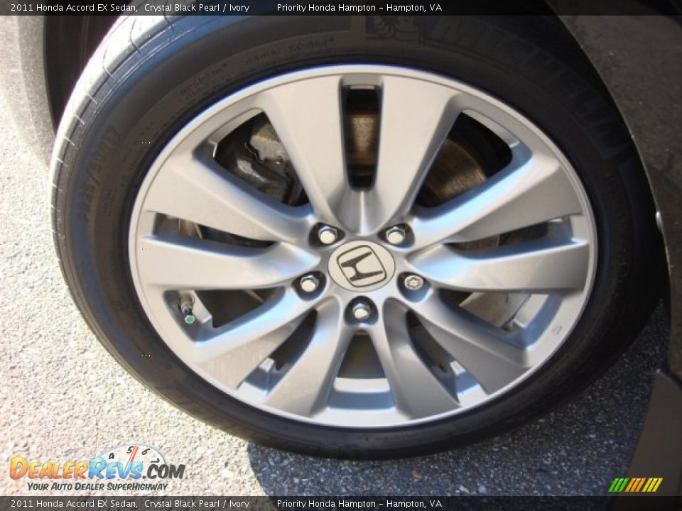 2011 Honda Accord EX Sedan Crystal Black Pearl / Ivory Photo #25