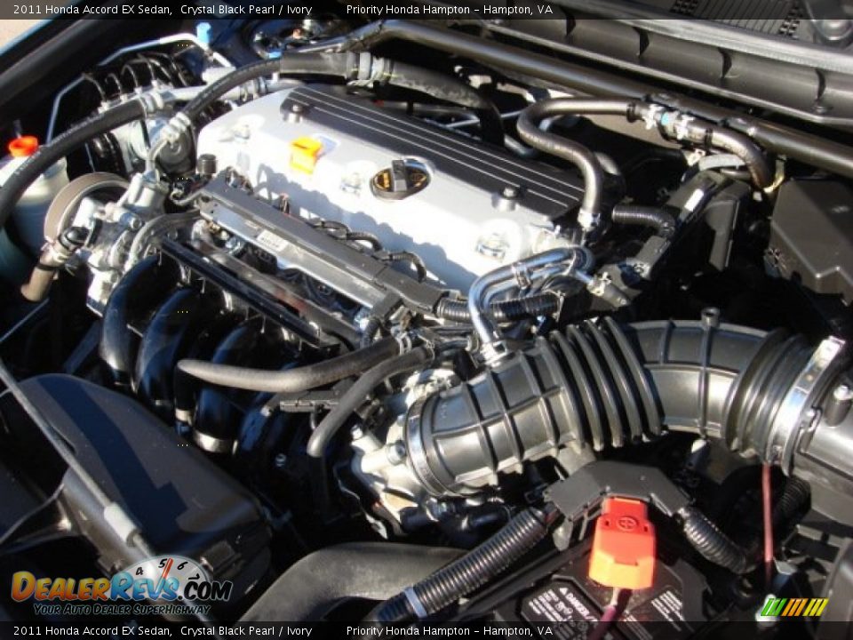 2011 Honda Accord EX Sedan Crystal Black Pearl / Ivory Photo #27