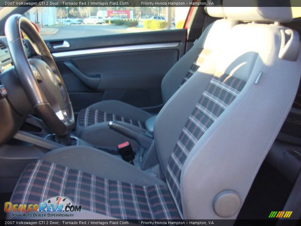 2007 Volkswagen GTI 2 Door Tornado Red / Interlagos Plaid Cloth Photo #8