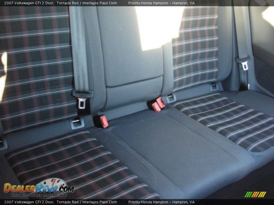 2007 Volkswagen GTI 2 Door Tornado Red / Interlagos Plaid Cloth Photo #13