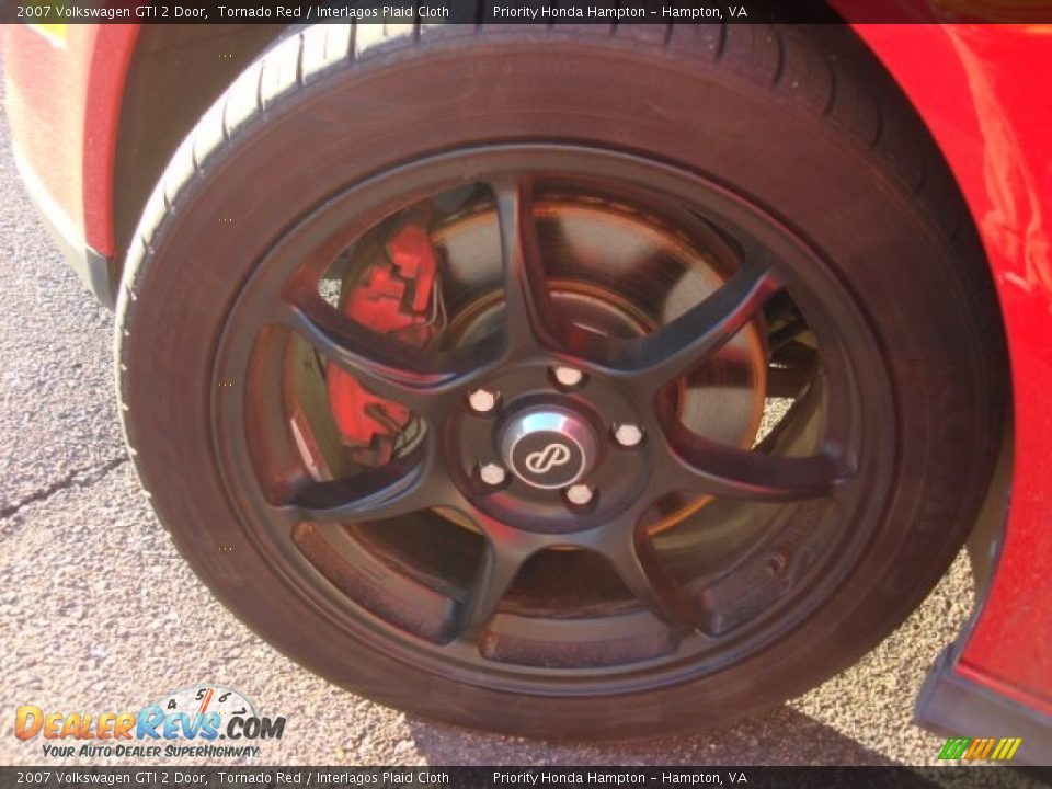 2007 Volkswagen GTI 2 Door Tornado Red / Interlagos Plaid Cloth Photo #21