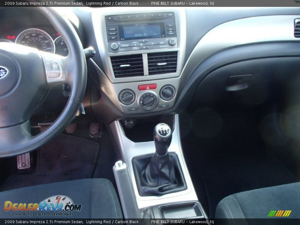 2009 Subaru Impreza 2.5i Premium Sedan Lightning Red / Carbon Black Photo #14