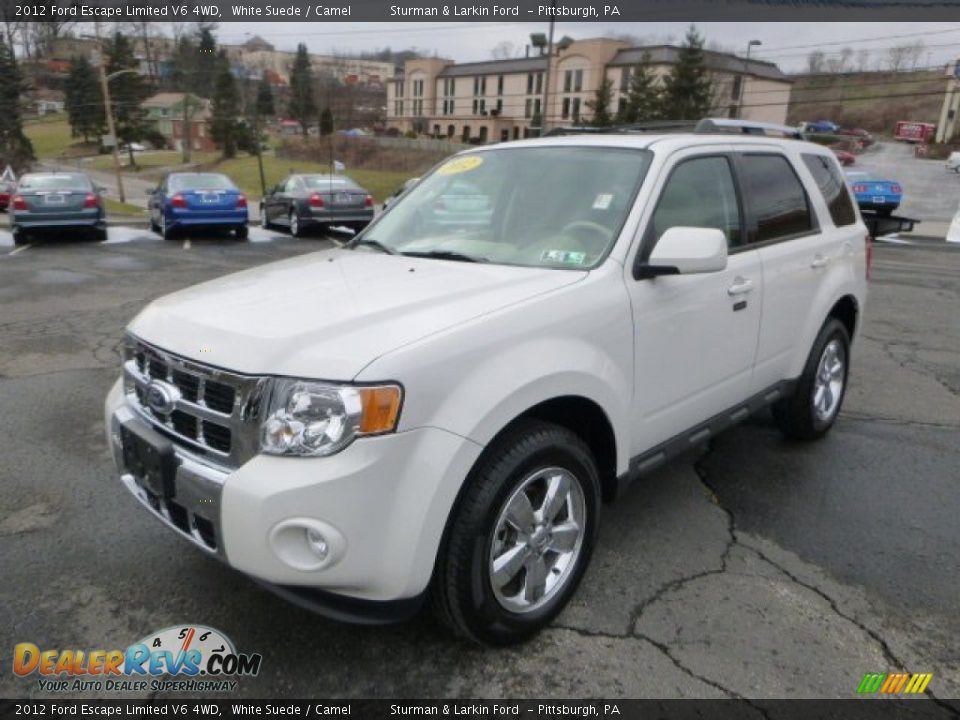 2012 Ford Escape Limited V6 4WD White Suede / Camel Photo #5