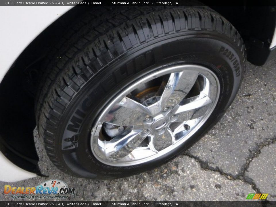 2012 Ford Escape Limited V6 4WD White Suede / Camel Photo #7