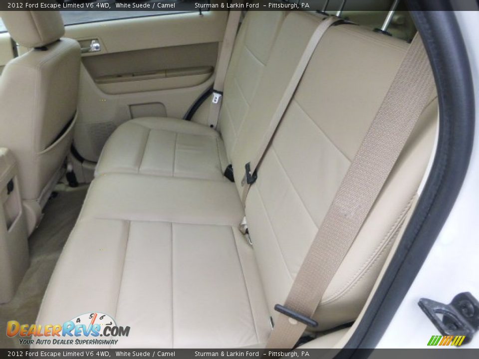 2012 Ford Escape Limited V6 4WD White Suede / Camel Photo #9