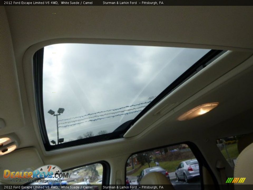 2012 Ford Escape Limited V6 4WD White Suede / Camel Photo #12