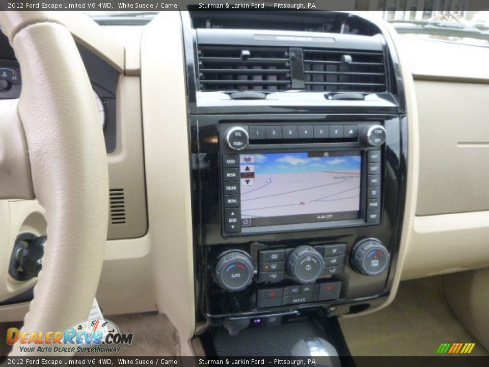 2012 Ford Escape Limited V6 4WD White Suede / Camel Photo #13