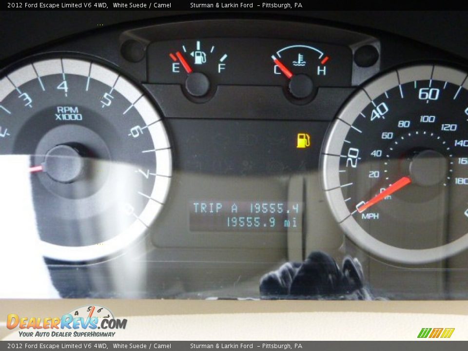 2012 Ford Escape Limited V6 4WD White Suede / Camel Photo #15