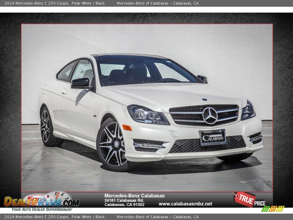2014 Mercedes-Benz C 250 Coupe Polar White / Black Photo #1