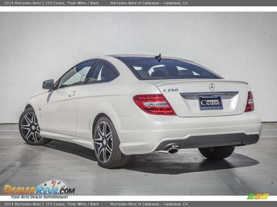 2014 Mercedes-Benz C 250 Coupe Polar White / Black Photo #2